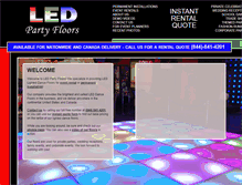 Tablet Screenshot of ledpartyfloors.com